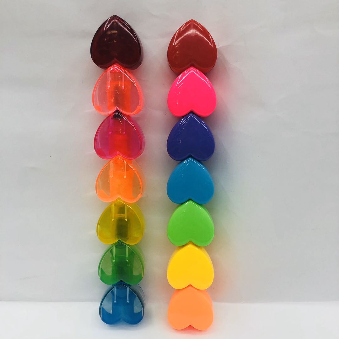 爱心足球小熊积木各种形状造型可爱学生连体多节换头创意多色笔详情图12