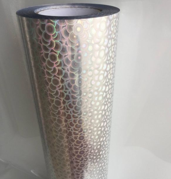 Laser PET fish scale color-changing engraving film, reflective luminous engraving film, heat transfer printing, hot stamping and hot stamping, 50X100M detail image 6