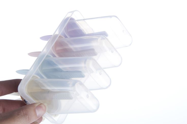Cute DIY combination of Popsicle mold plastic Popsicle ice box, Popsicle mold ice cream mold details Picture