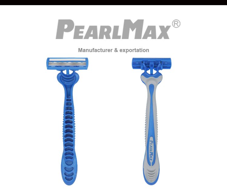 厂家直销5只装3层刀头蓝色款式，男士款式详情图2