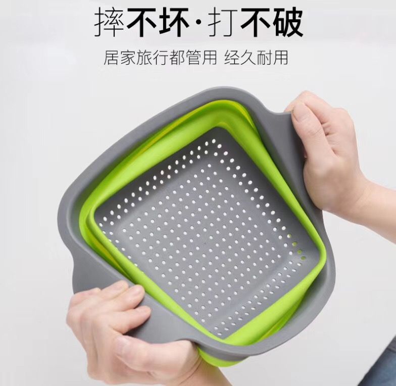 厨房用品硅胶沥水篮详情2