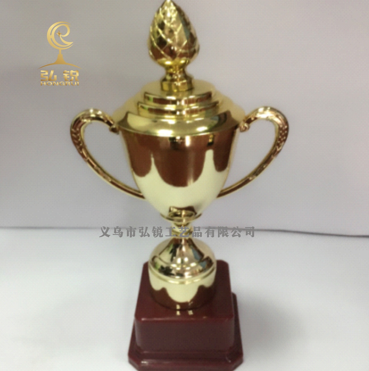 CS-009 玉兰花奖杯 23*12*7.5塑料创意奖杯可定制logo
