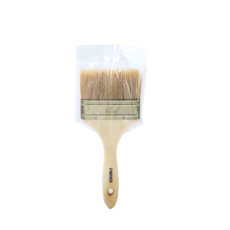 Finder tool a 4 "Wood Hand Pig Bristle Brush thumbnail