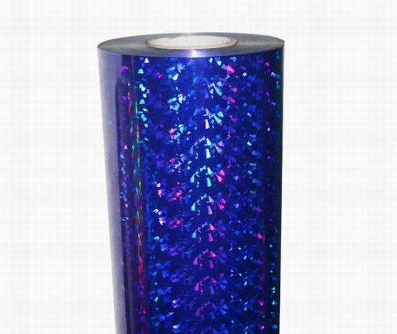 镭射PET碎玻璃刻字膜葱粉反光夜光刻字膜热转印烫画烫图50X100M