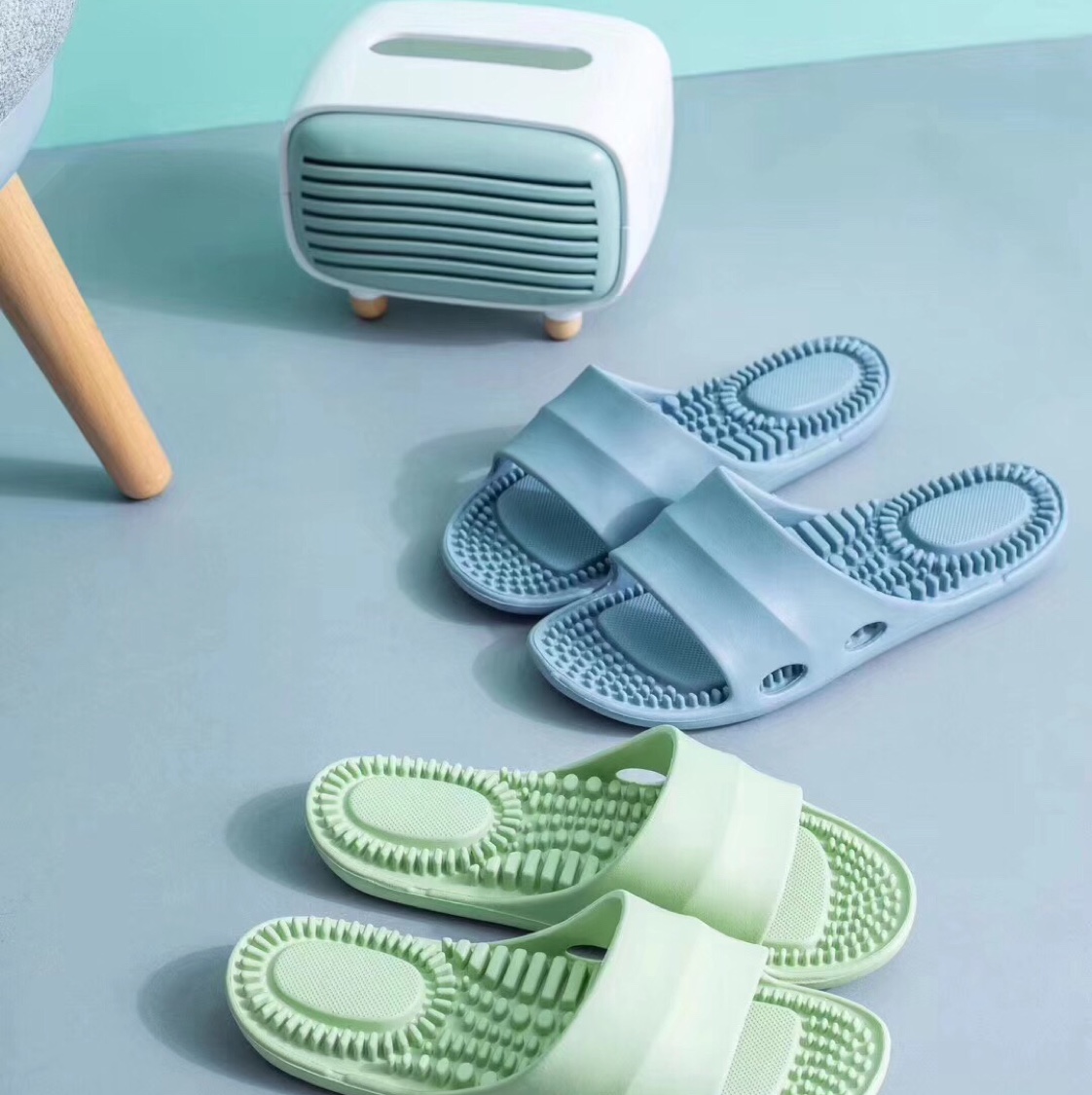 布艺拖鞋实物图