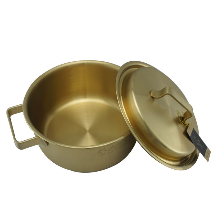 Kitchen Code: Original imported matte titanium soup pot from South Korea, 24cm details Picture