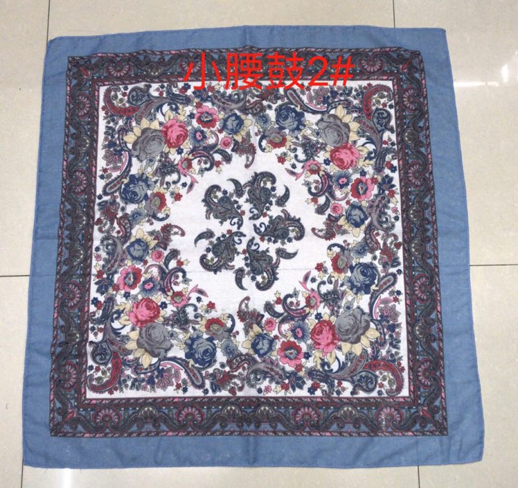 Burnt-out printed square towel thumbnail