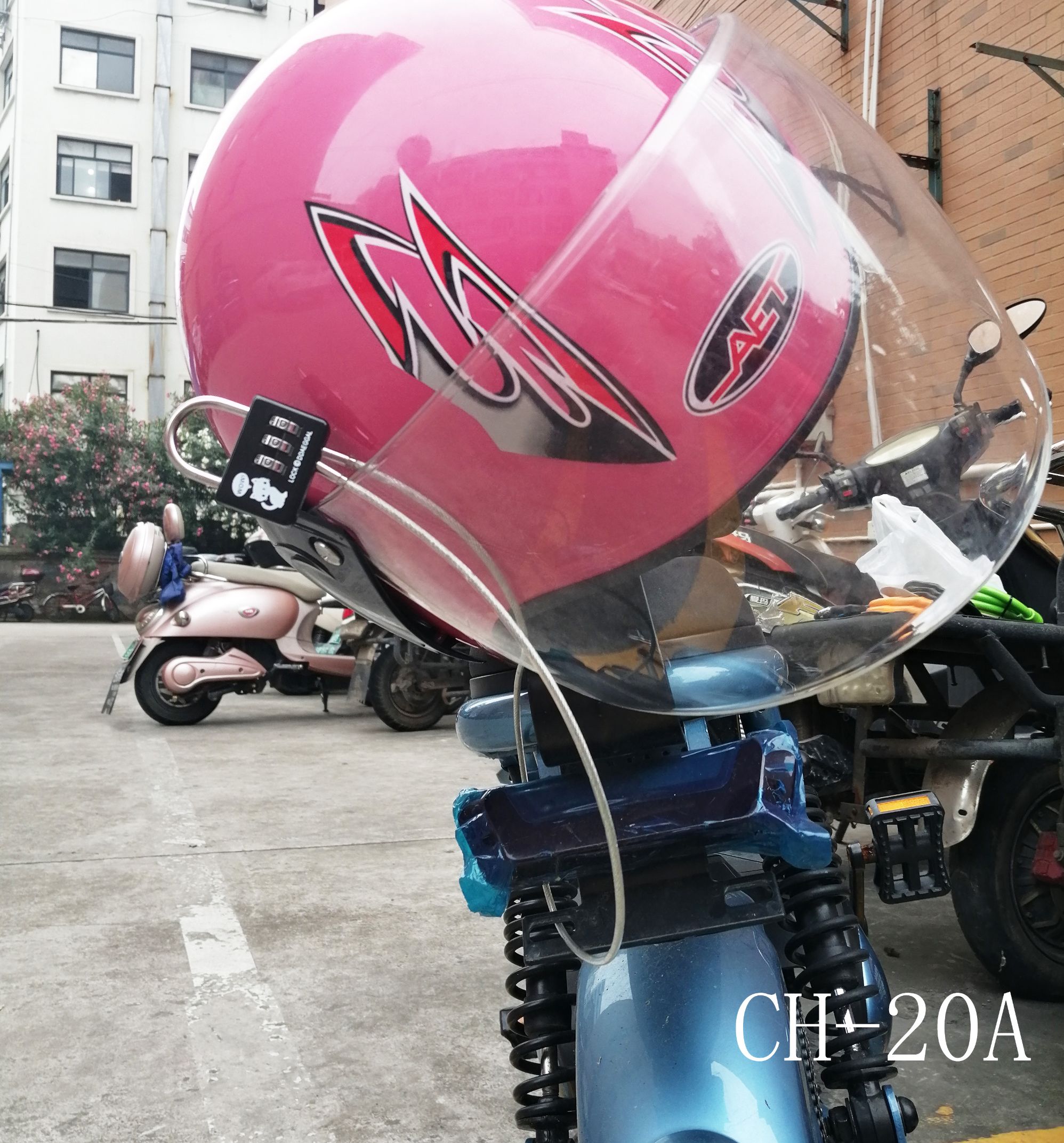 CH-20A cartoon combination lock steel wire lock detail image 2