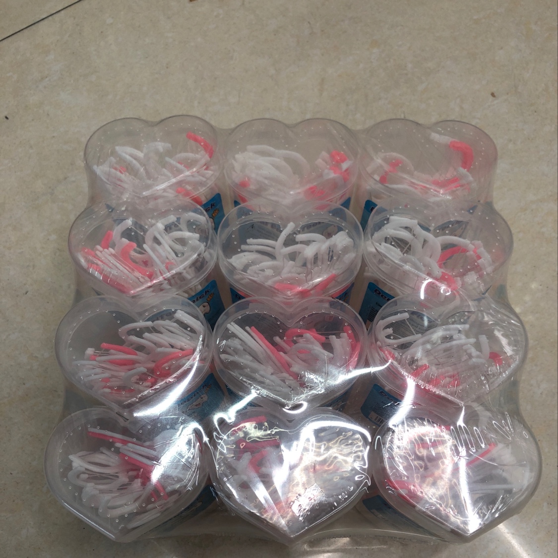 爱心瓶牙线 厂家直销 新款 爆款  一次性 网红爆款