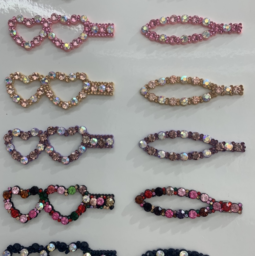 Large diamond press clip, a popular and popular DIY accessory for beautiful hair clips