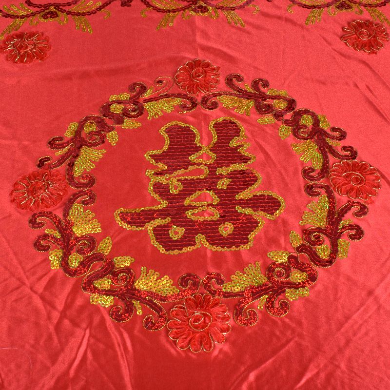 现货结婚缎布盖头新娘盖头新人盖头结婚头纱批发详情2