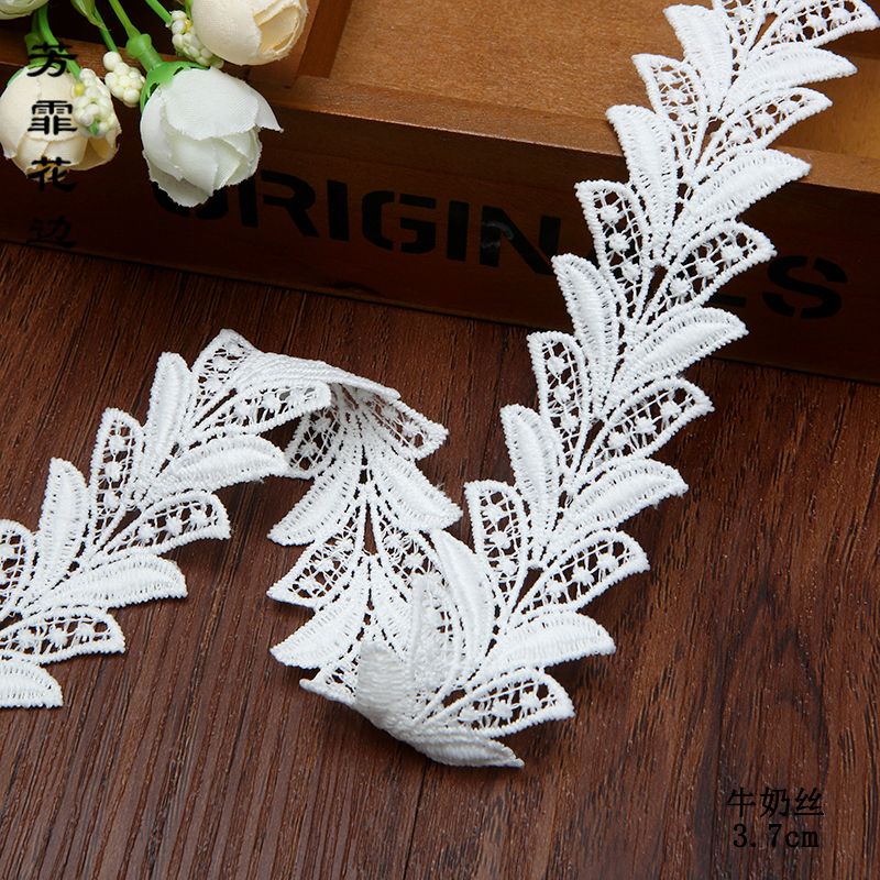 3.8 cm polyester filament, milk filament, cotton thread water-soluble embroidery lace accessories factory direct sales detail image 3
