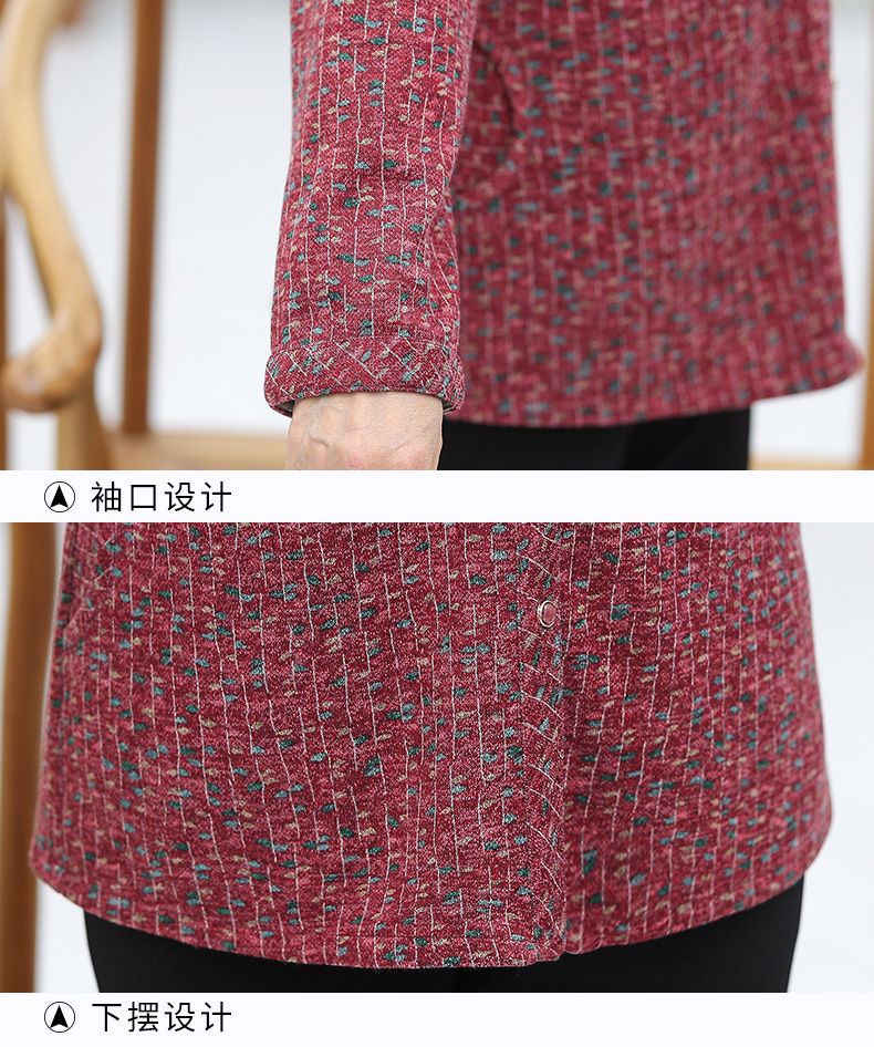 New summer shirts for 60-year-old mothers, spring shirts for the elderly, women's shirts for 70-year-old grandmothers, wives, elderly people, and grandmothers detail image 15