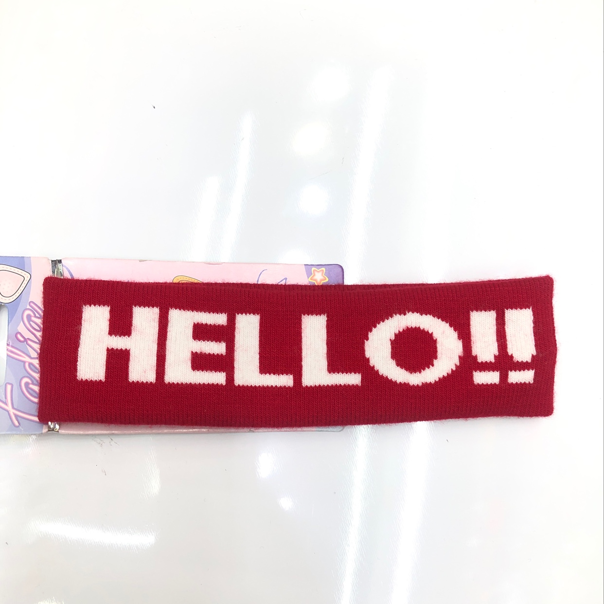 Sports Headband Letters Hello! details Picture