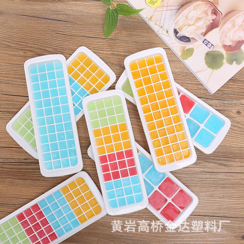 Direct sales of homemade frozen ice block molds, refrigerator ice boxes, ice cube trays, creative household ice cube tray boxes details Picture