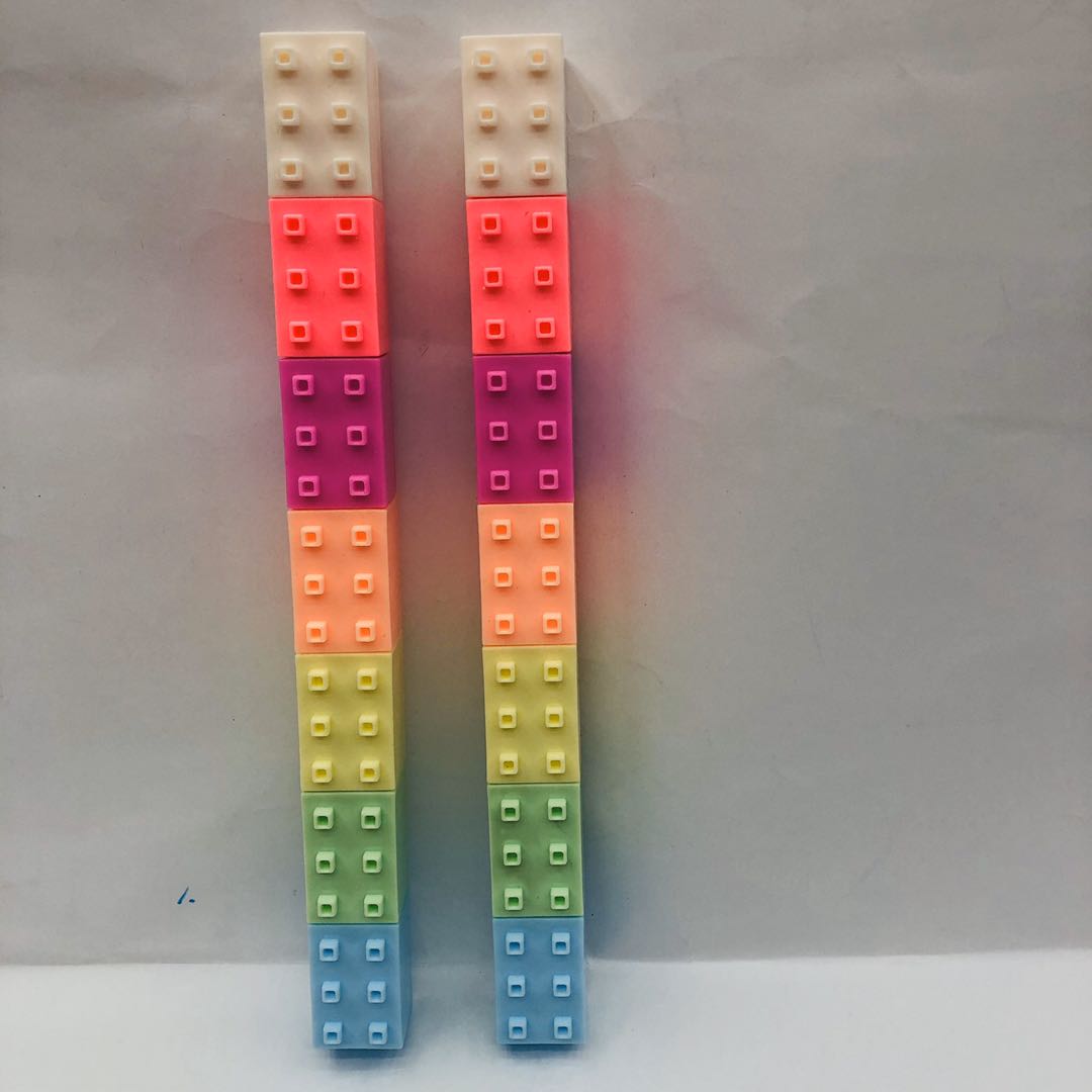 爱心足球小熊积木各种形状造型可爱学生连体多节换头创意多色笔详情图16