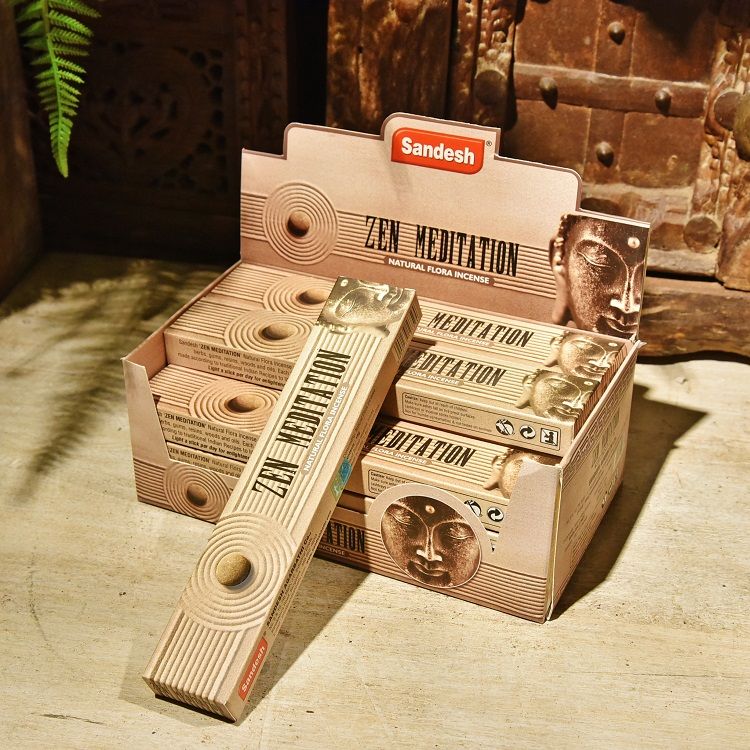 大盒Sandesh扁盒线香 印度进口线香 室内持久熏香 一大盒含12小盒详情图1