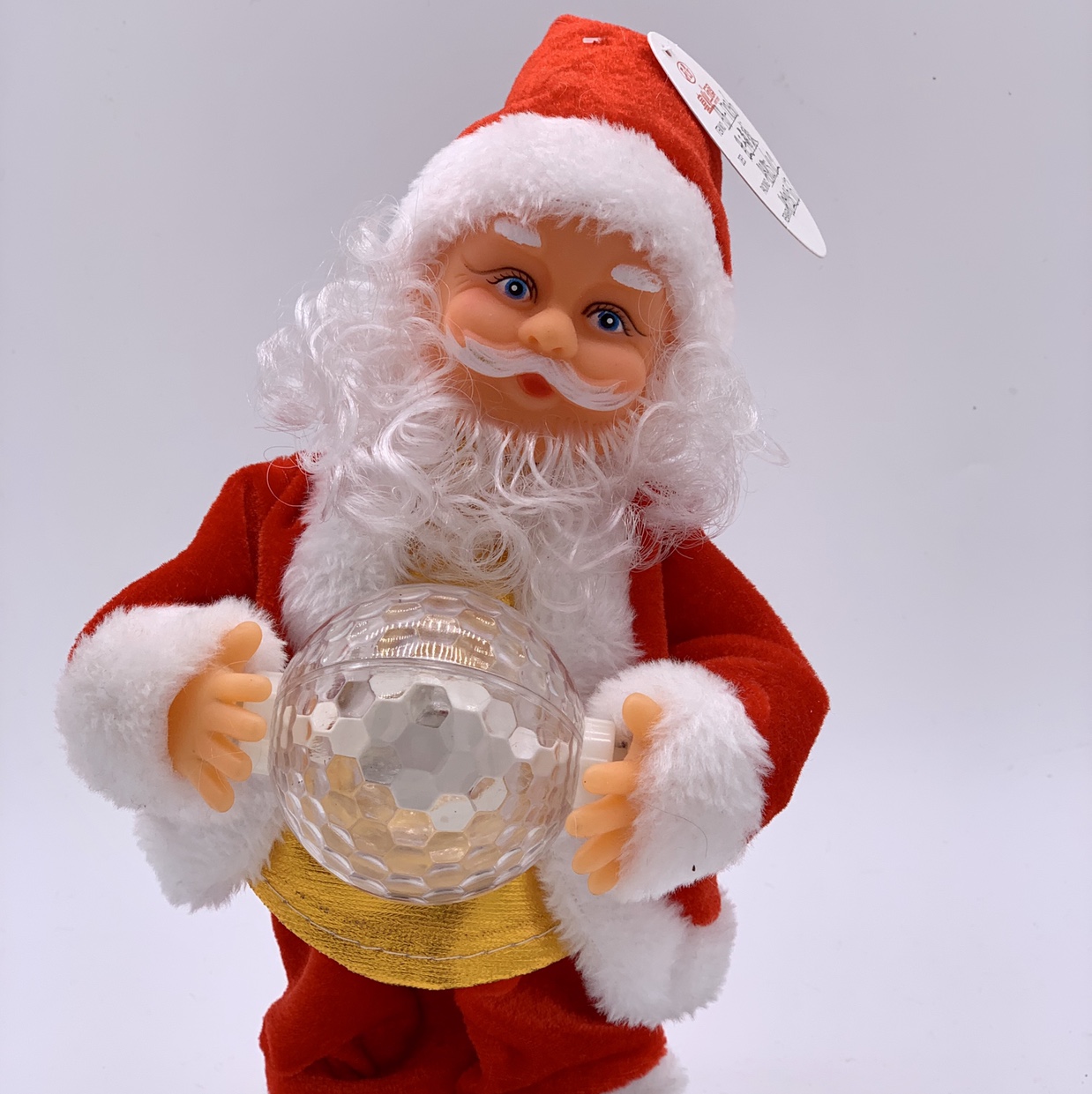 Santa Claus with ball in hands 30 cm thumbnail