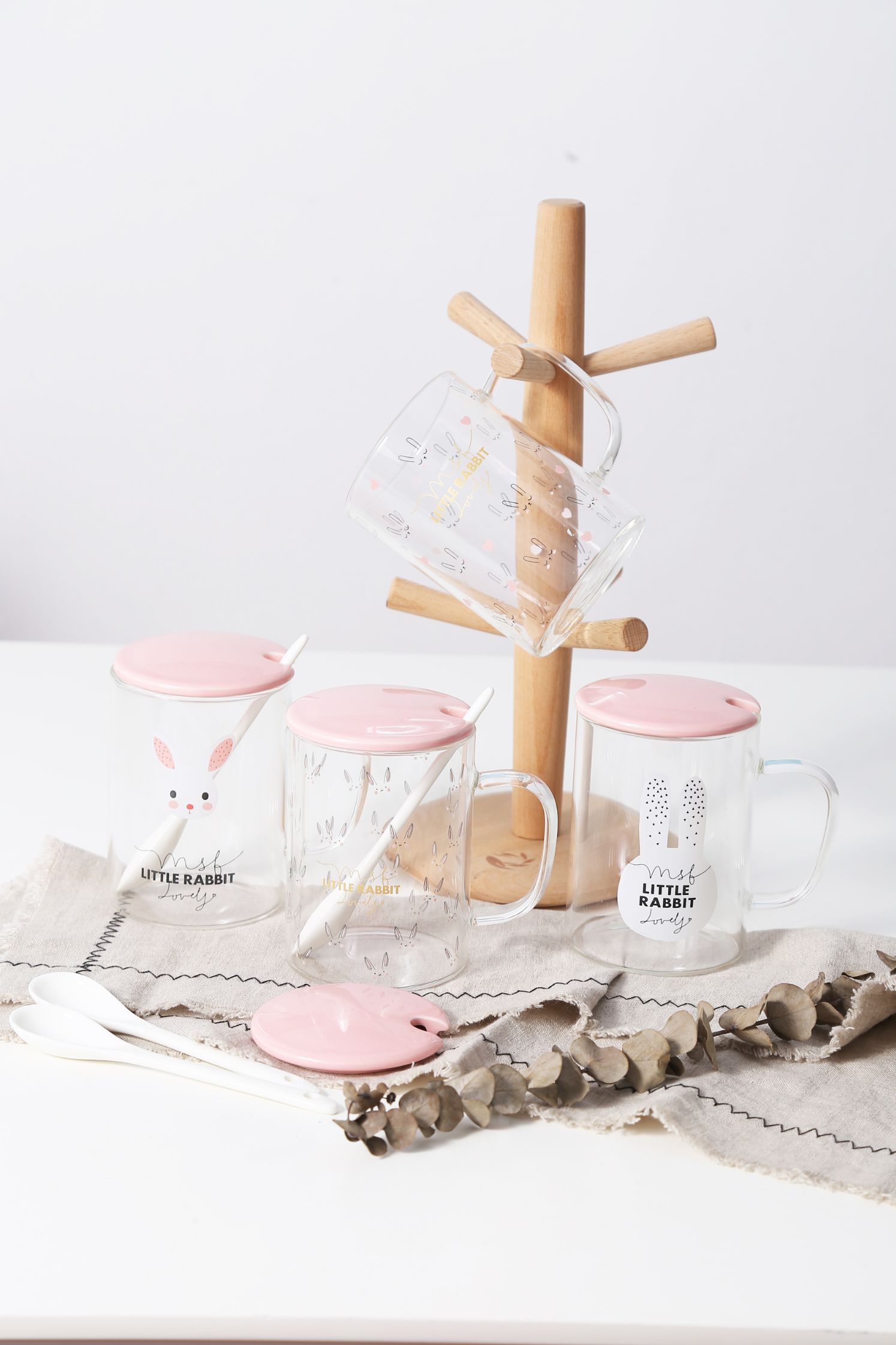 Pink Rabbit Glass Mb9049 Item Picture