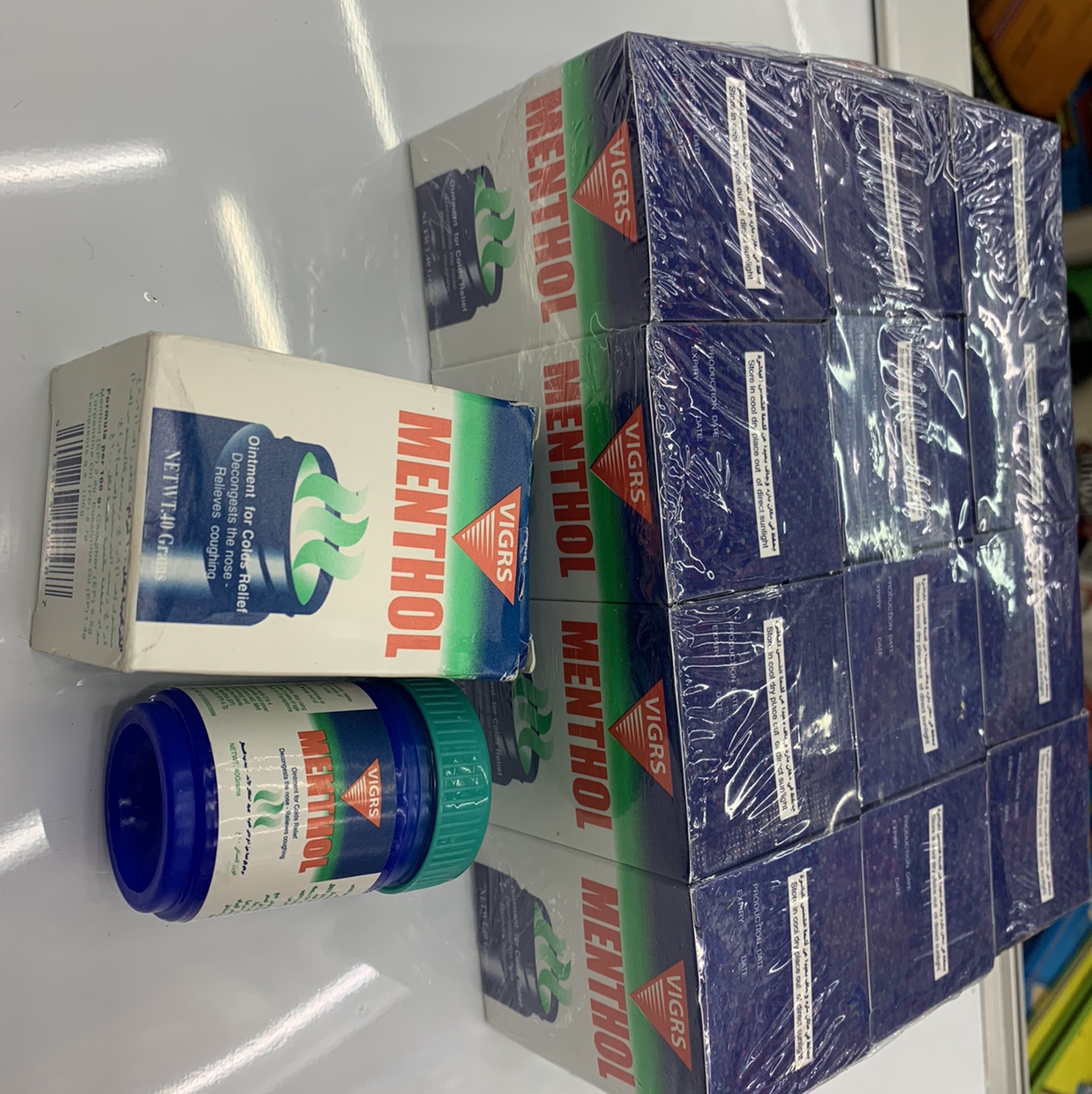 40g蓝瓶：VIGRS：英文阿拉伯语细节图