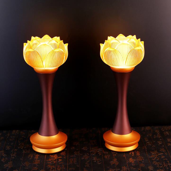 12 - inch coloured glaze flower lotus garment lamp thumbnail