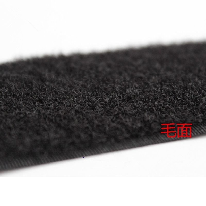 粘带扣厂家直销  2厘米中档混纺黑白魔术贴/粘扣带详情图4