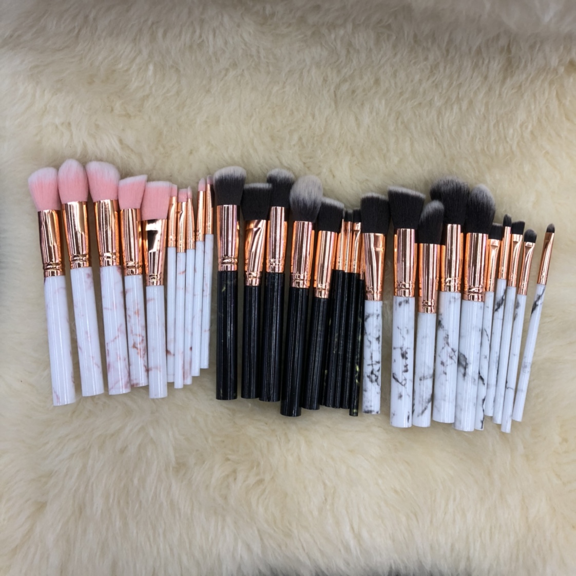 About 10 makeup brushes thumbnail
