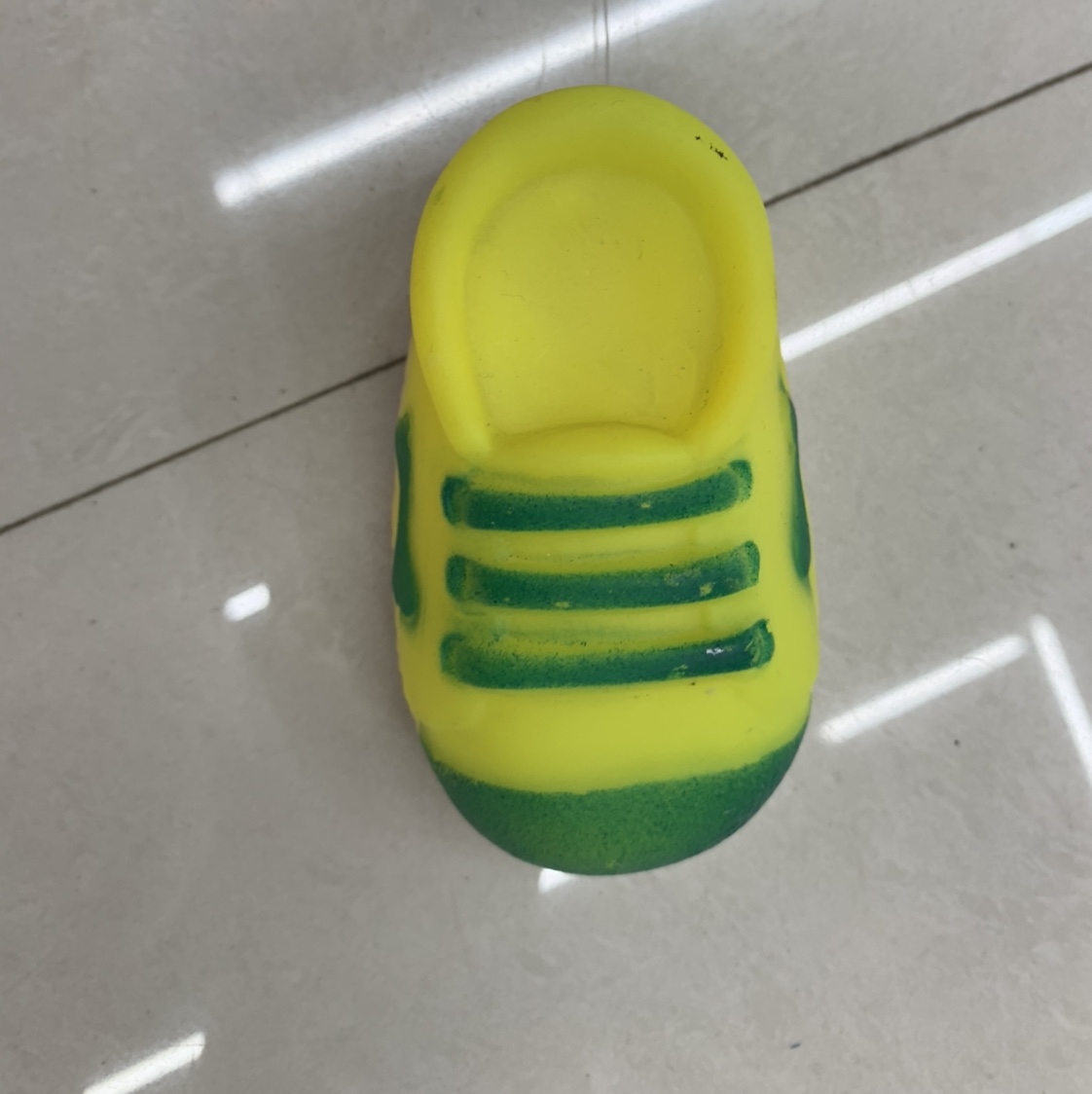 Yellow small shoe pet toy
