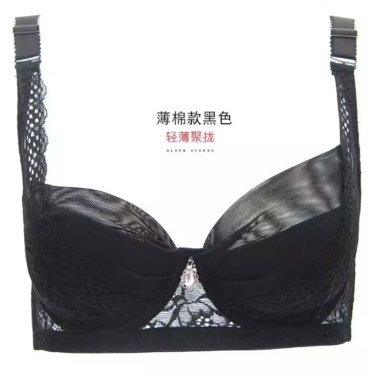 Large Size Bra Thin Fat Mm Thin Cotton Breathable Sweat Absorption Adjustment Type With Soft Steel Ring Foreign Trade Tail Single Clearance