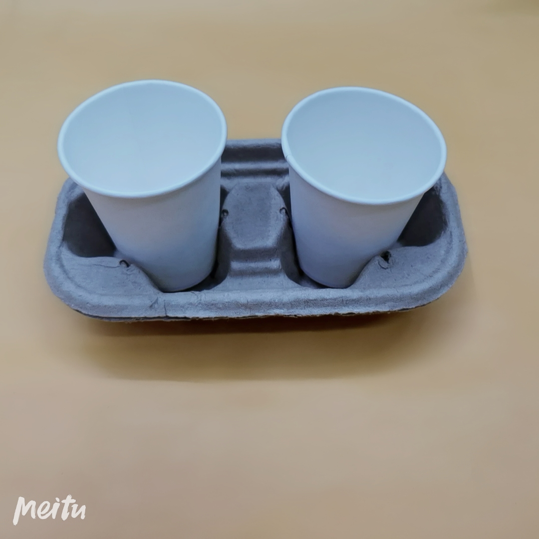一次性纸杯托 有单个 双格 四格详情图6
