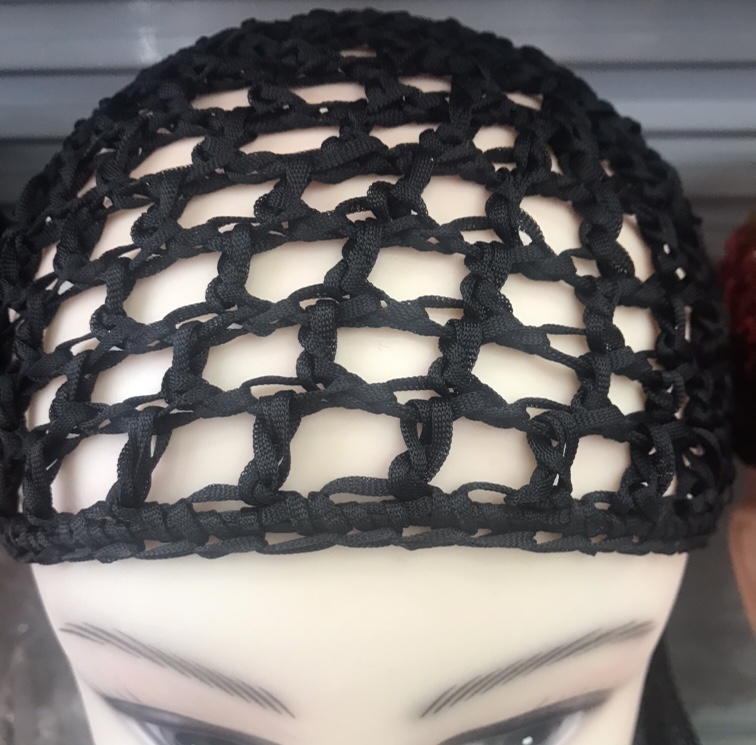 Black crochet hat thumbnail