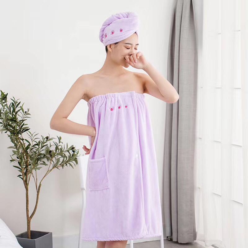 Plain Embroidered Bath Dress Specification drawing
