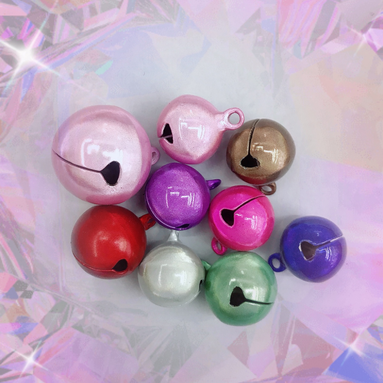 Supply 25Mm Fancy Colorful Copper Bells, Dly Jewelry Accessories, Craft Accessories Application Scenario