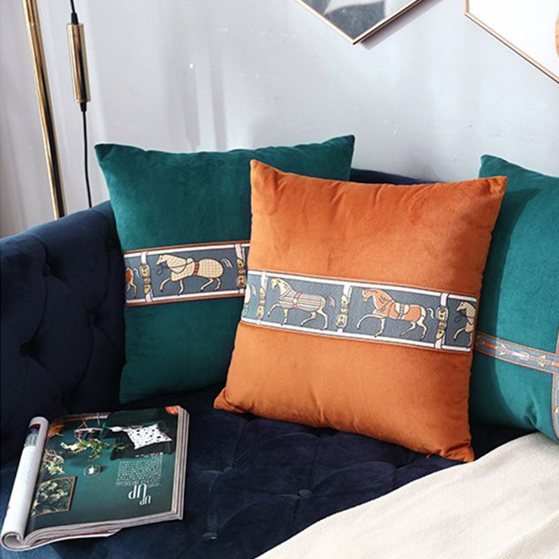 Modern light plush cloth pillow pillow pillow case pillow case pillow case pillow case between the upholstery pillow case on the bed