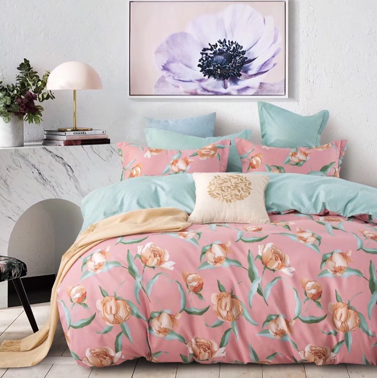 天竺棉三件套床上用品床单被套四件床上用品床单被套四件详情图8