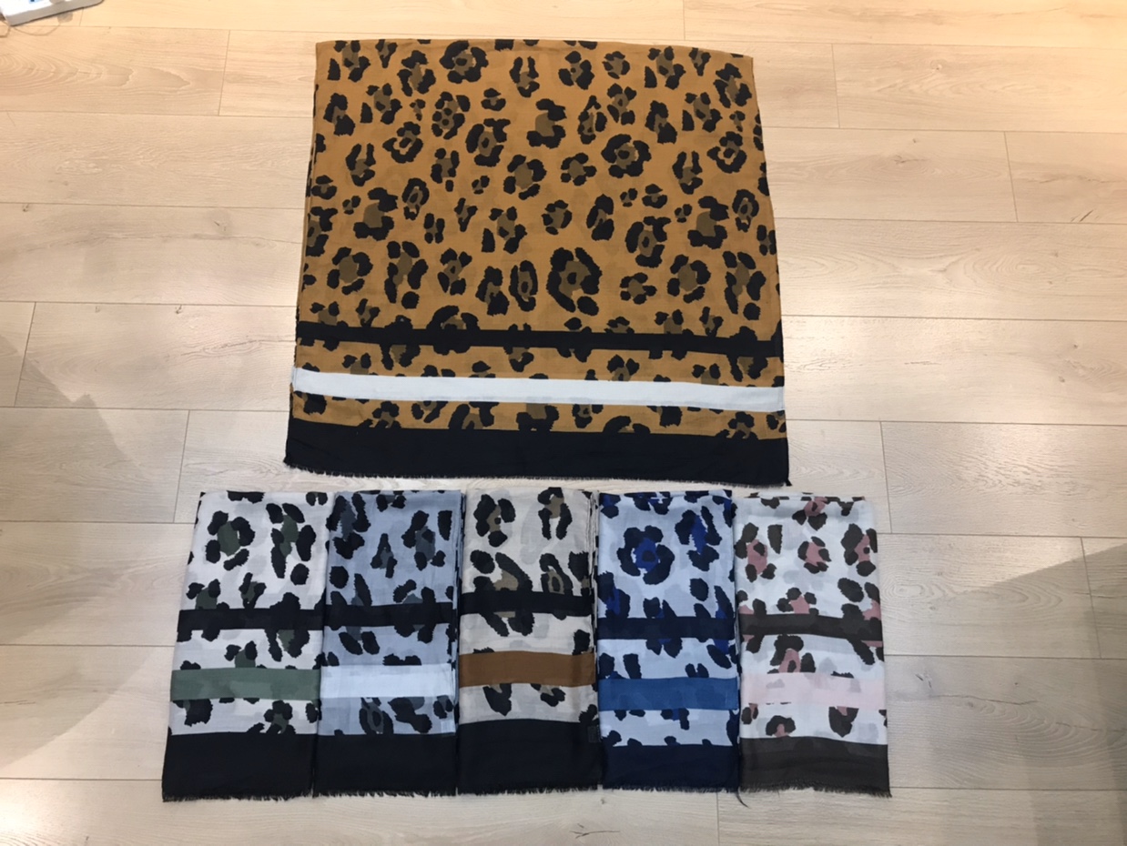 Horizontal Stripe Leopard Print