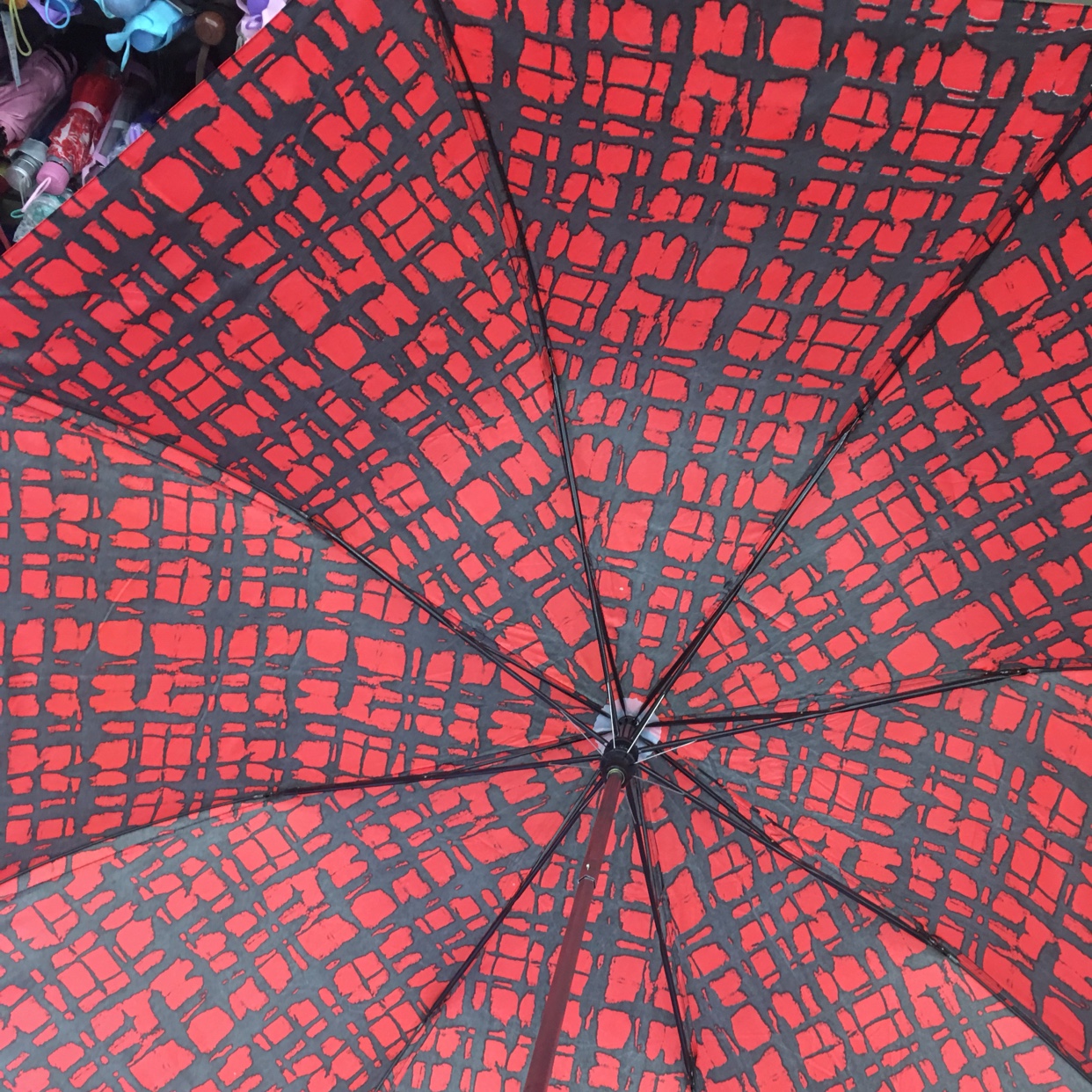 高尔夫两折多色时尚晴雨两用伞细节图