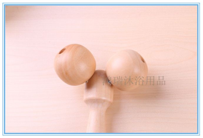 木质瘦脸神器花梨木脸部手臂按摩器红木双下巴滚轮式美容 按摩棒详情图5