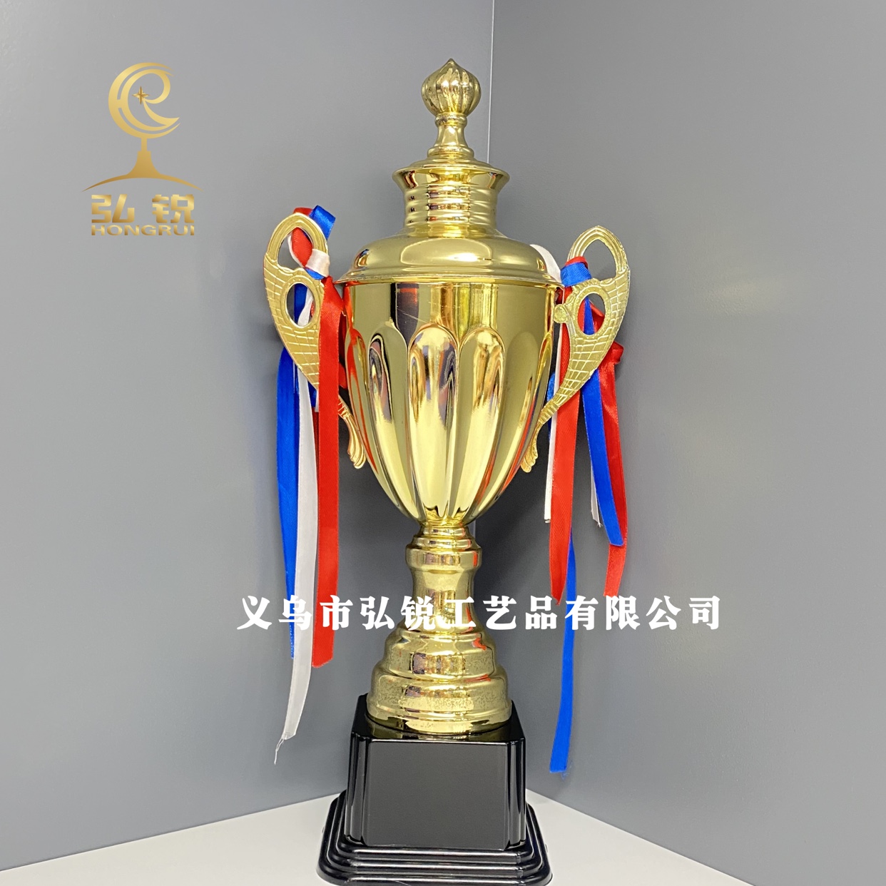 1503D metal trophy, 10*36CM, competition trophy, event annual meeting award ceremony, customizable logo