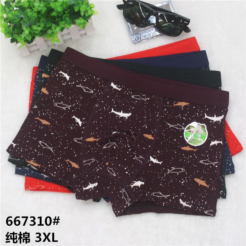 男士纯棉 印花内裤男士印花内裤男士 纯棉内裤详情图1
