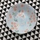 日本进口美浓烧漫舞樱花粉蓝8.3英寸碗图
