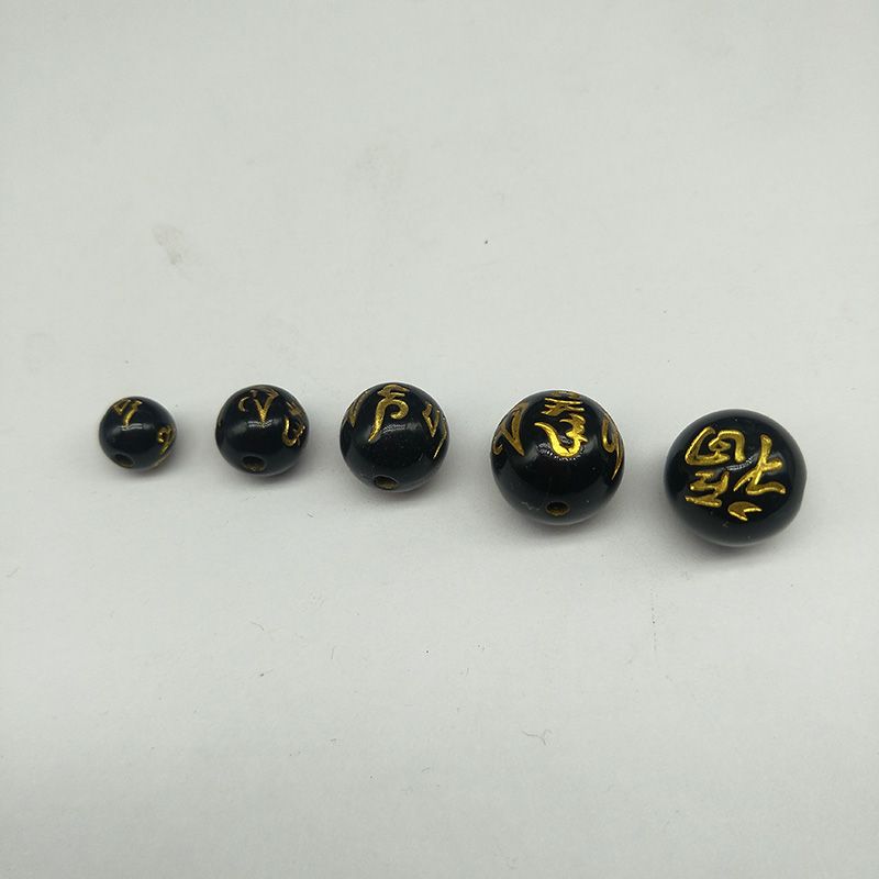 Diy acrylic black gall stone accessories