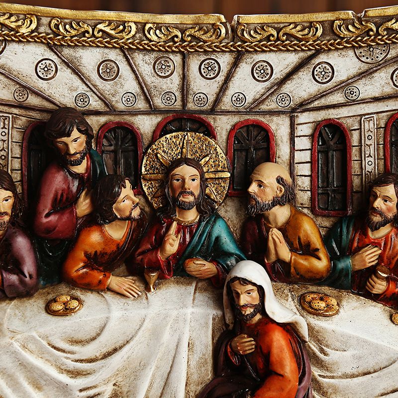 The Last Supper Relief craft, customized for tourism and business gifts, 3D stereoscopic resin relief craft Specification image
