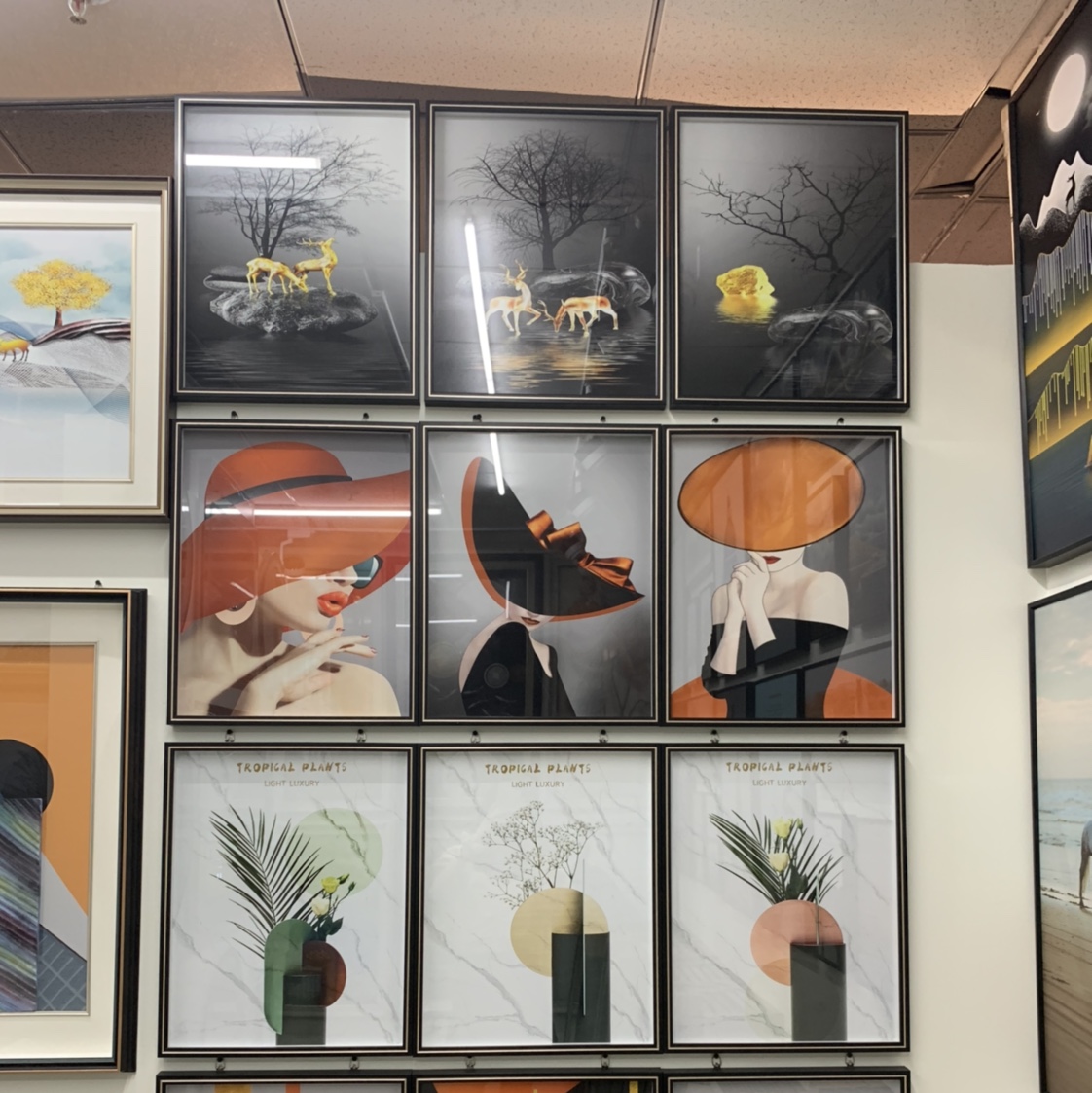 高清满屏装饰画 现代简约欧式大气 餐厅儿童房间必备装饰画 相框 多种尺寸 多样风格 40*50cm