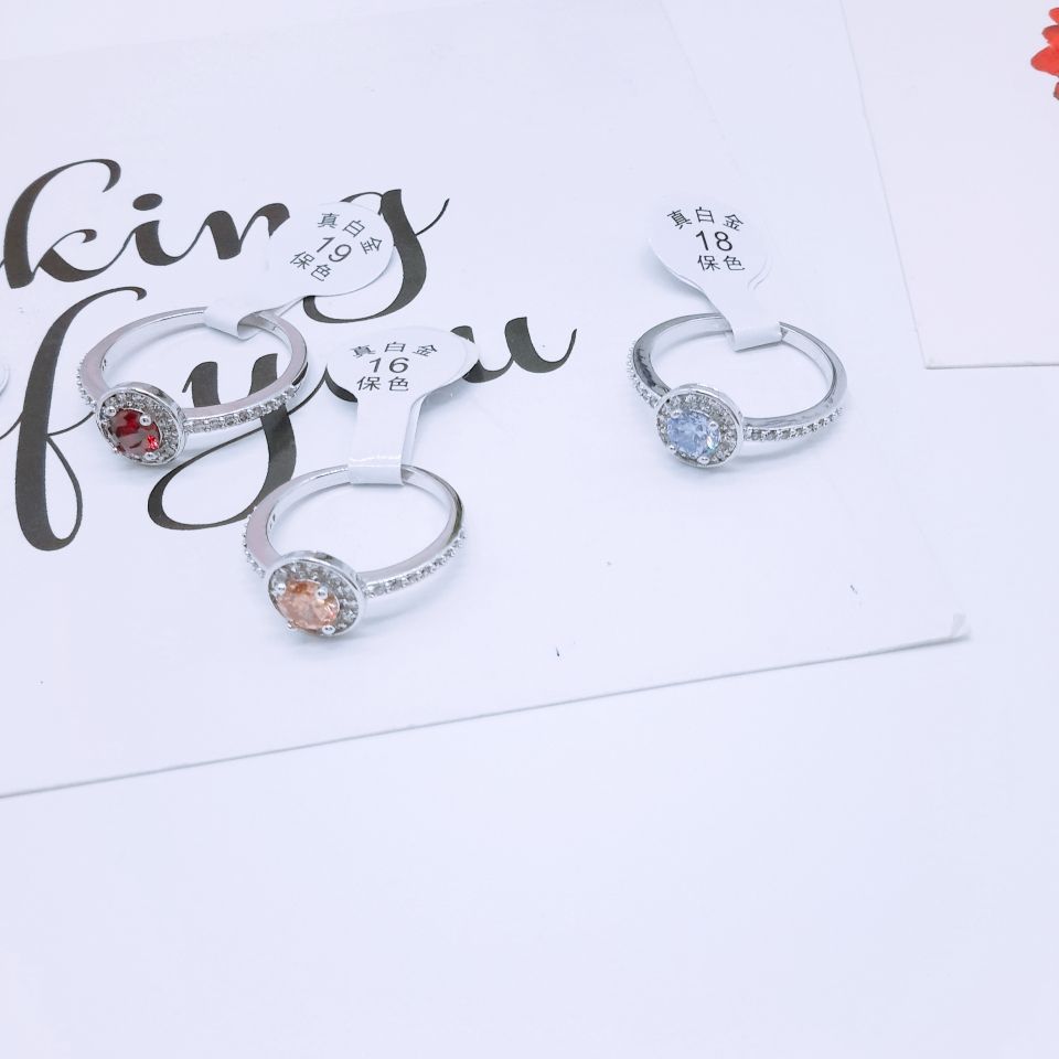 Natural tourmaline splice ring surface 925 silver inlaid open design style novel fashion generous factory direct sales Application Scenario