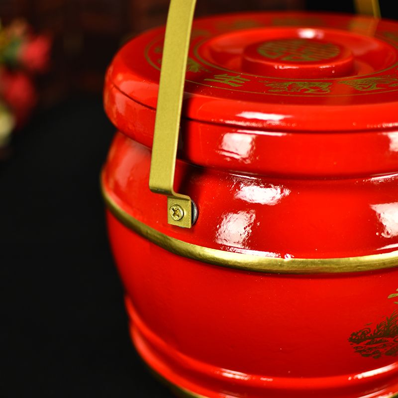 Wooden descendant bucket wedding room decoration, wedding treasure bucket pic 8