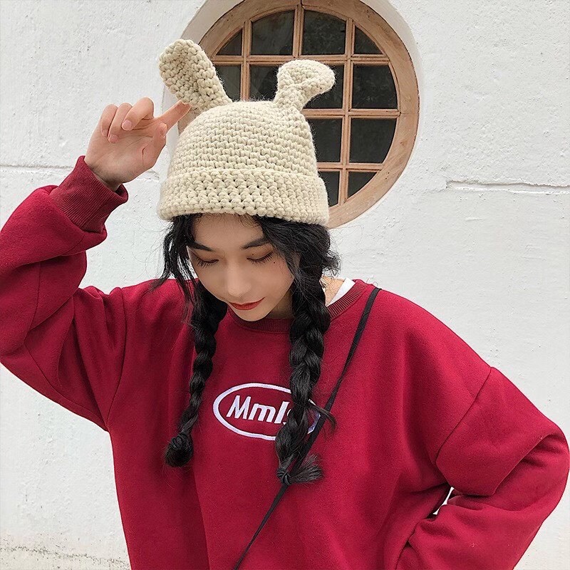 Parent-Child New Handmade Knitted Hat Specification drawing