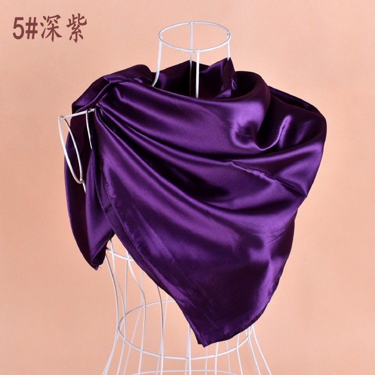 2020 New Pure Color Imitation Silk Scarves Can Be Made Scarf Triangle Scarf 36 Colors Optional Explosive Models