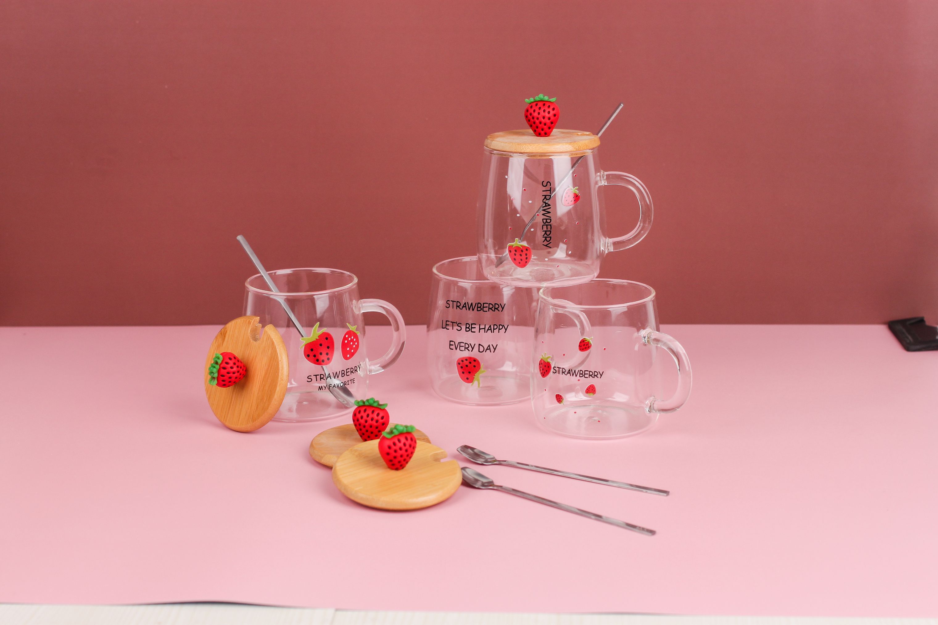 Fresh Strawberry Glass Mb9201 Item Picture