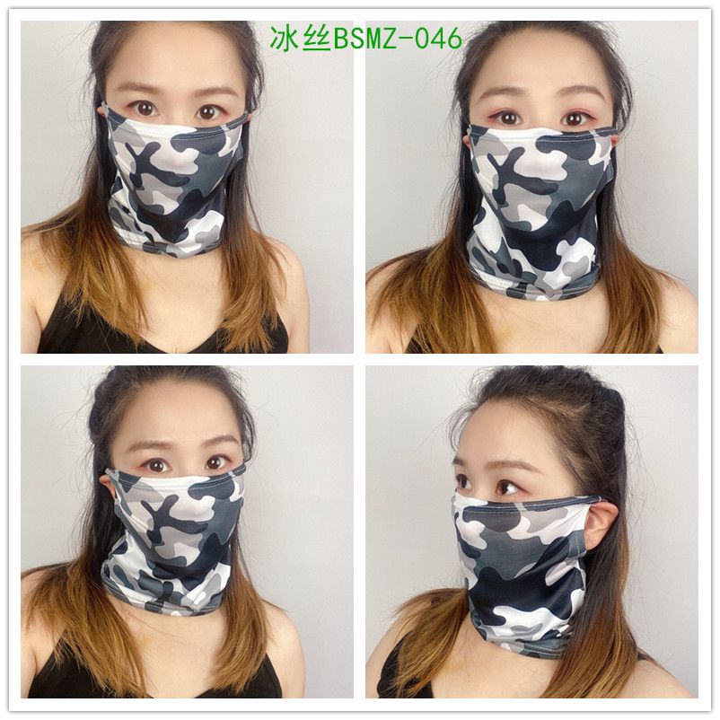 时尚洋气面罩全棉面罩冰丝面罩水洗面罩扎染面罩耳洞面罩